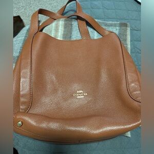 Coach Tan Leather Shoulder Bag